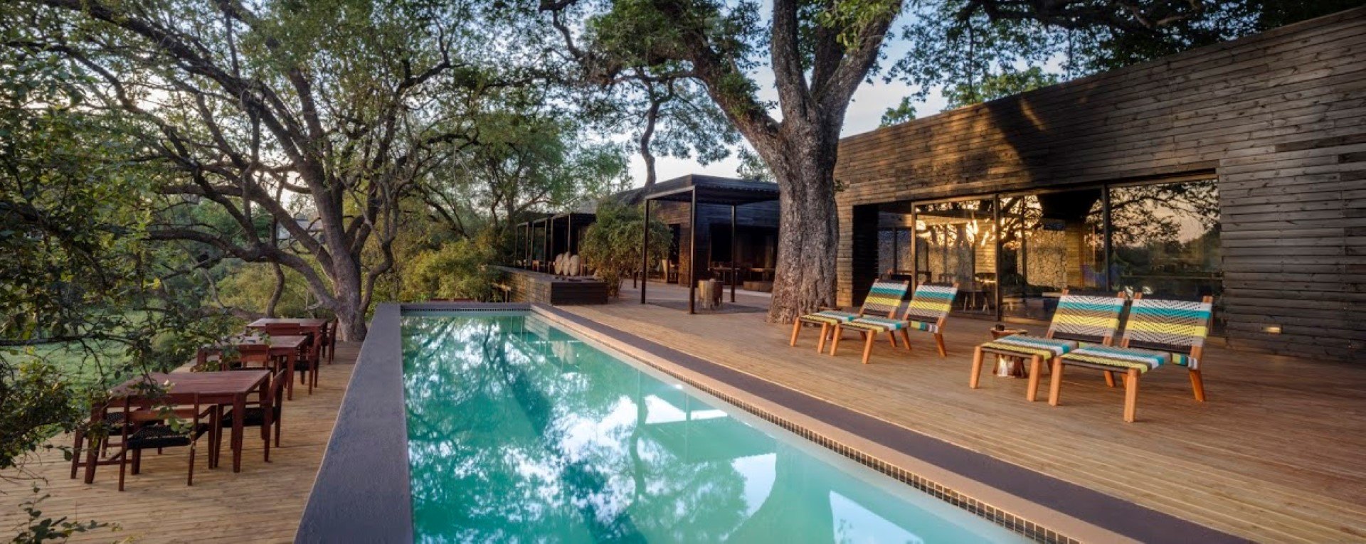 Pool at Silvan Safari in summer